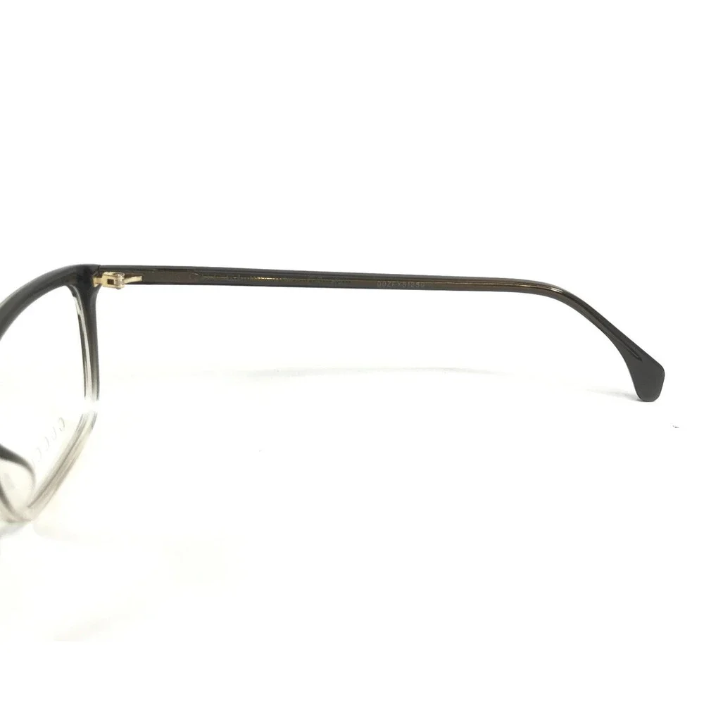 Gucci Eyeglasses Frames GG0553O 008 Dark Gray Fade Rectangle Full Rim 56-16-145